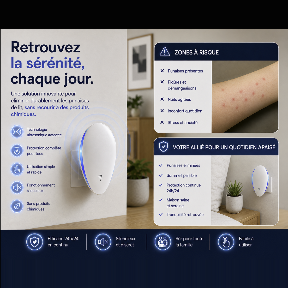 RYVO™ — Répulsif Anti-Nuisibles à Ultrasons
